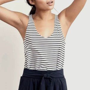 ADAY Dream Harder Striped Tank Size Small